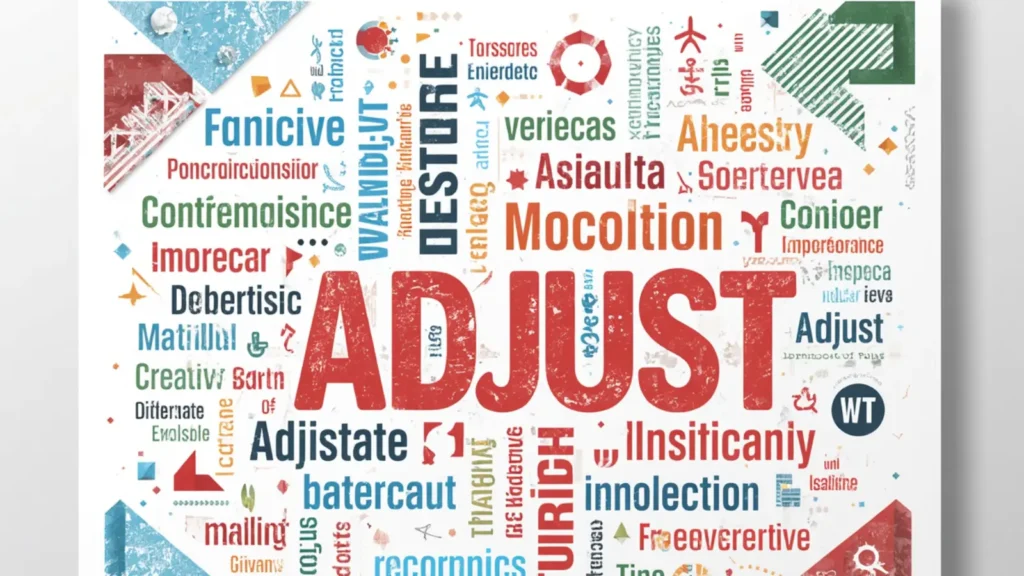 adjust synonym