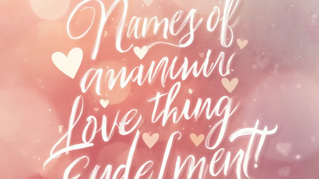 names of endearment