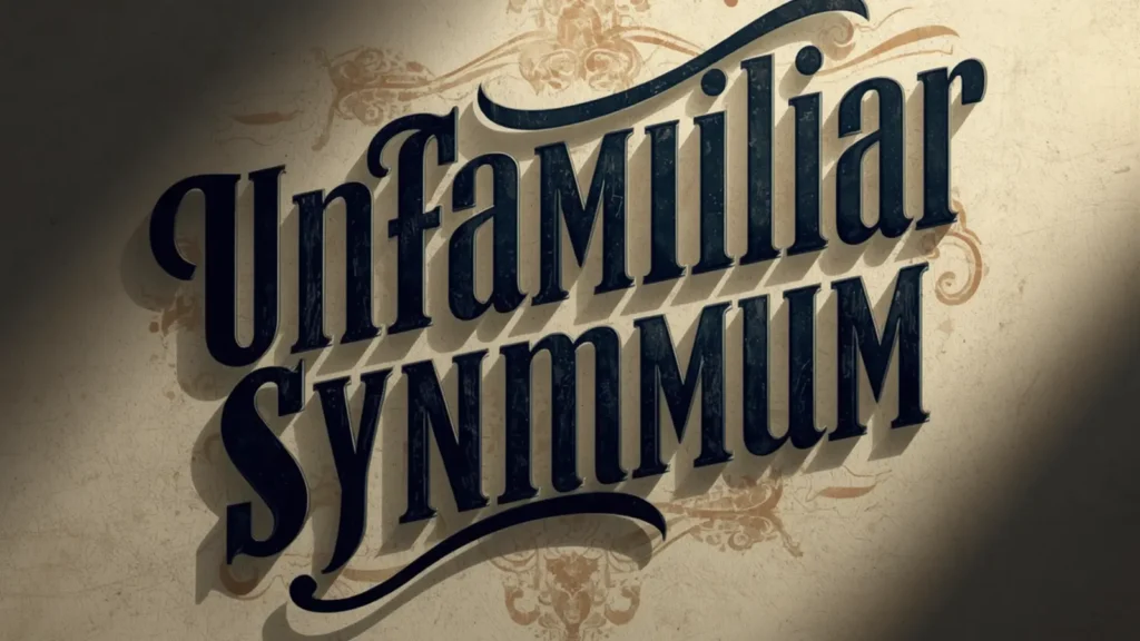unfamiliar synonym